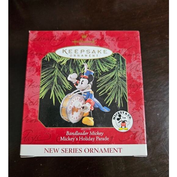 HALLMARK Keepsake 1997 BANDLEADER MICKEY MOUSE Disney CHRISTMAS ORNAMENT Vtg - Picture 1 of 3